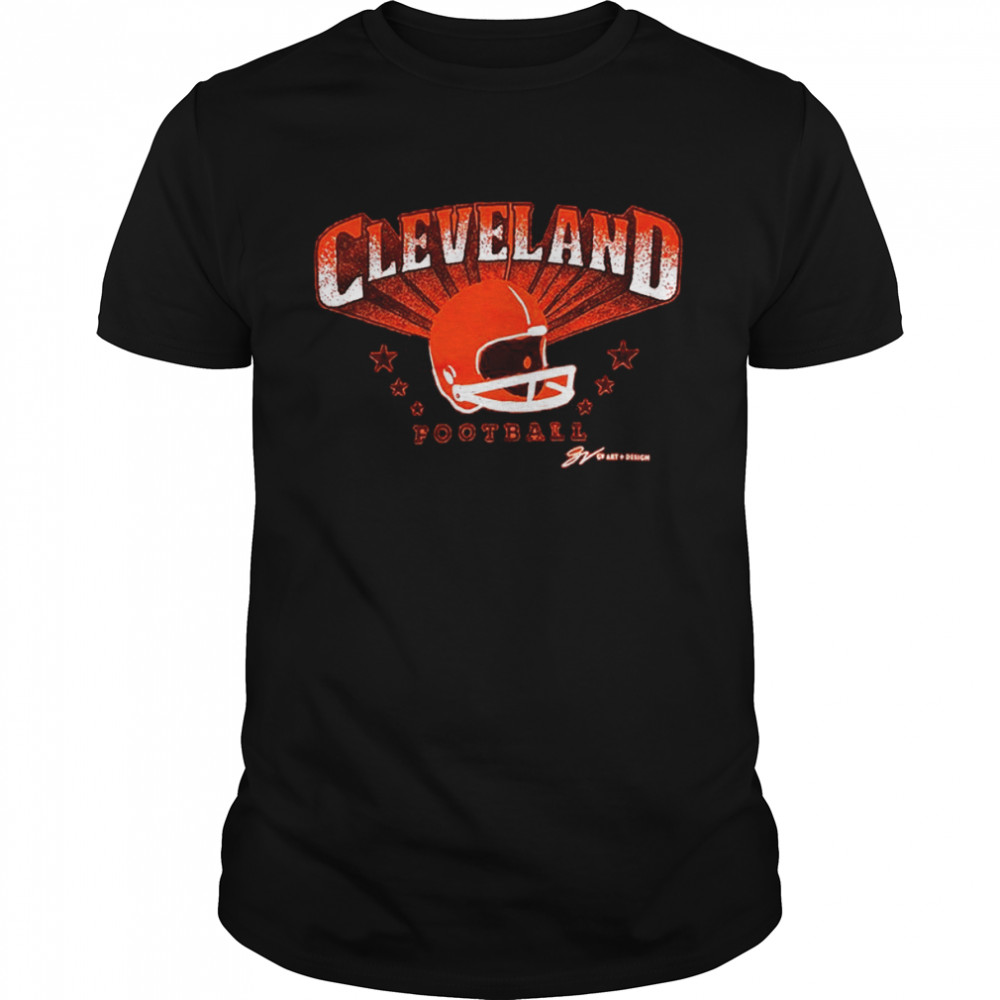Cleveland football helmet shirt
