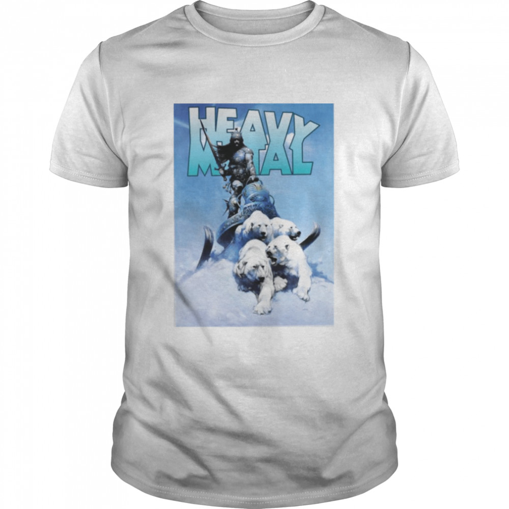 Heavy Metal Snowman Polar Bear shirt