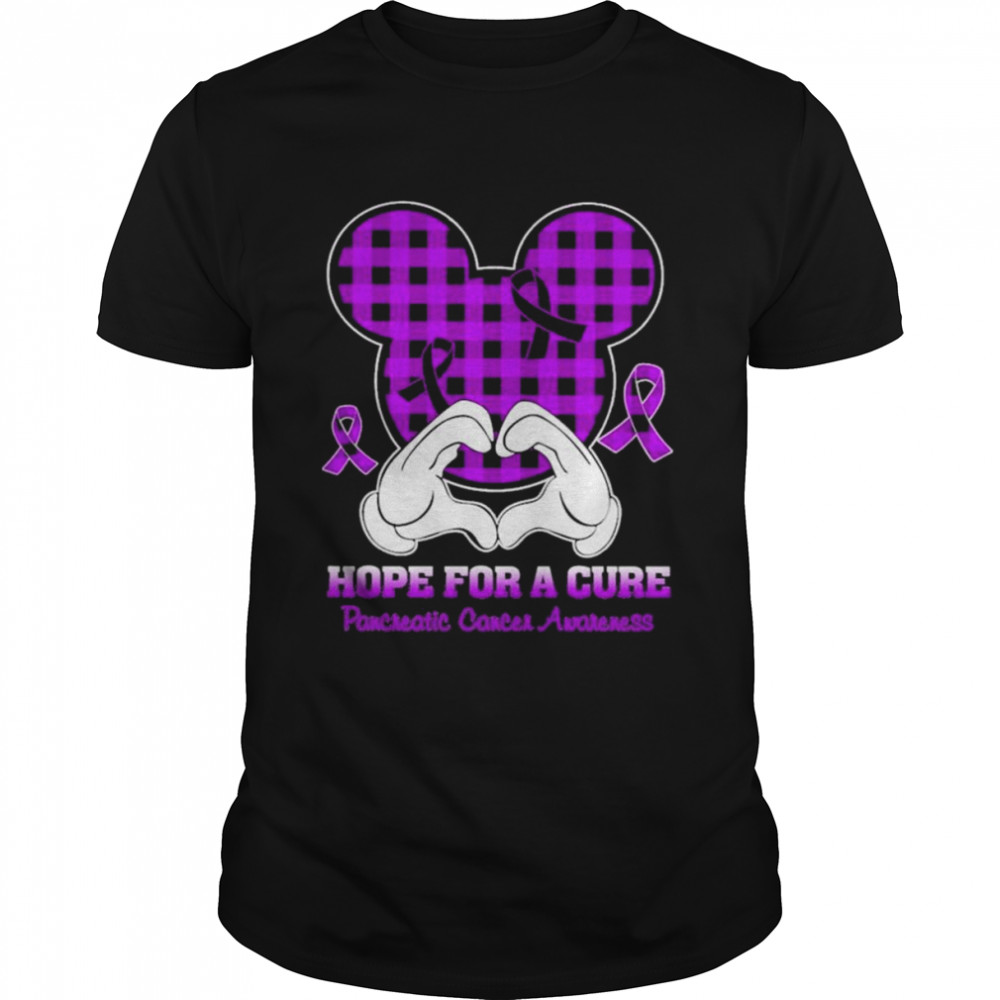 Mickey mouse Hope for a Cure Pancreatic Cancer Awareness shirt