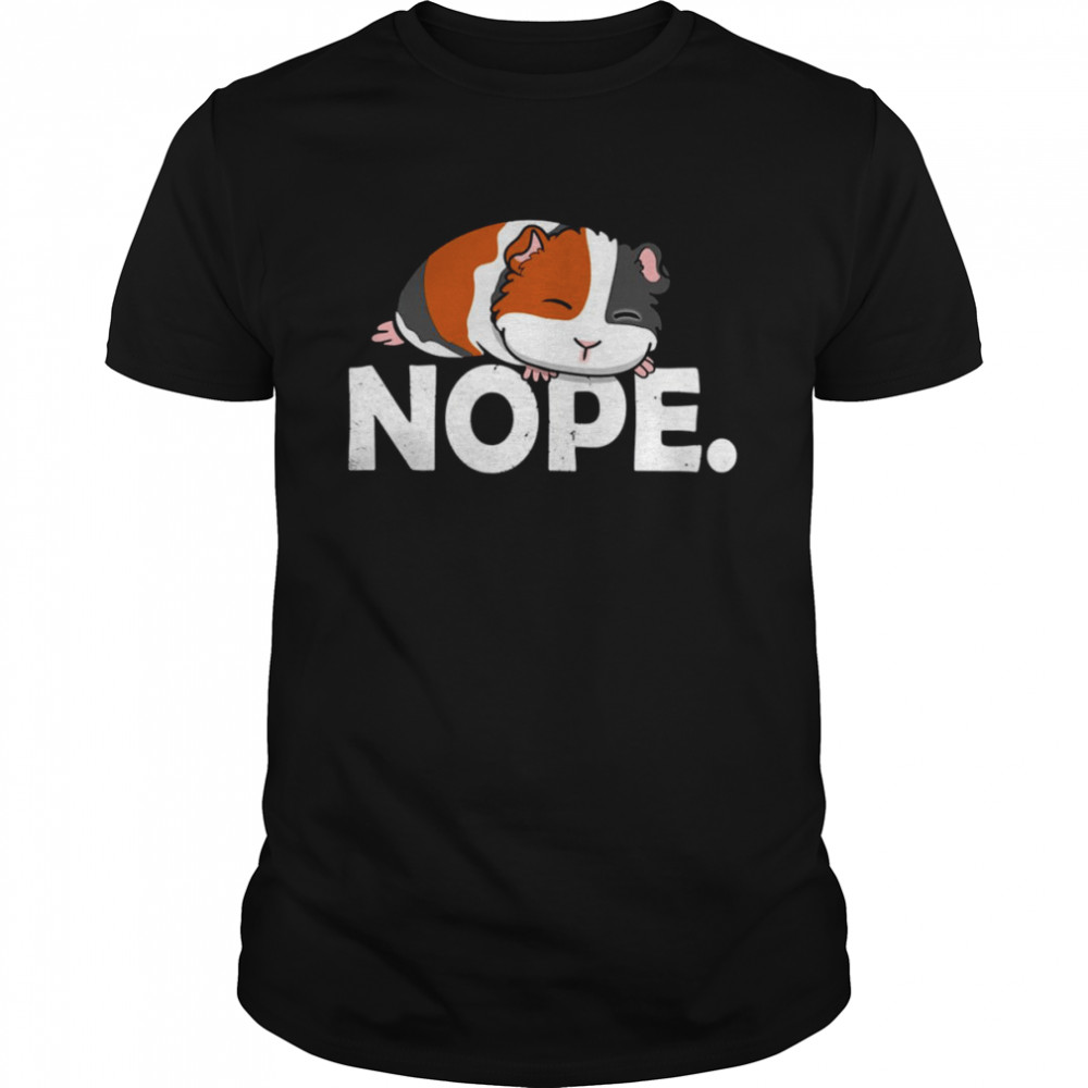 Nope I’m Lazy Guinea Pig shirt Classic Men's T-shirt