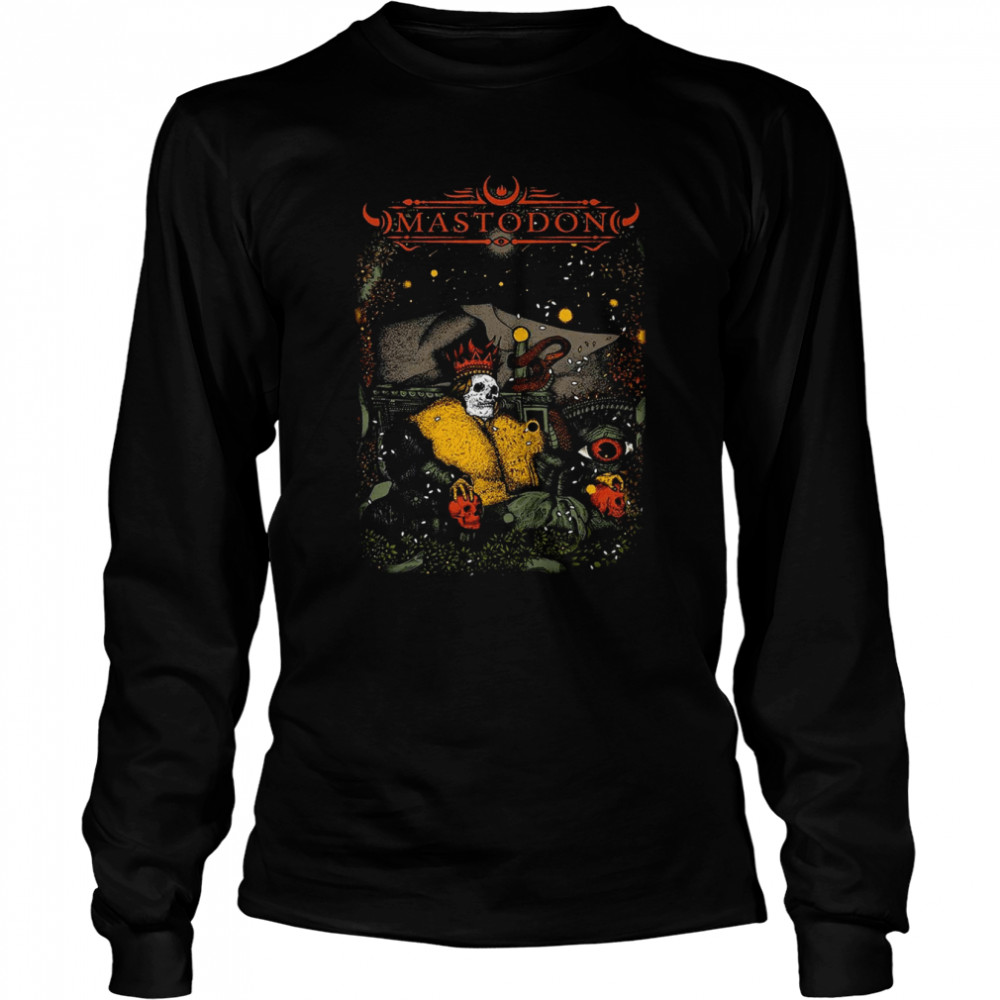Seated Sovereign Art Mastodon Band shirt Long Sleeved T-shirt