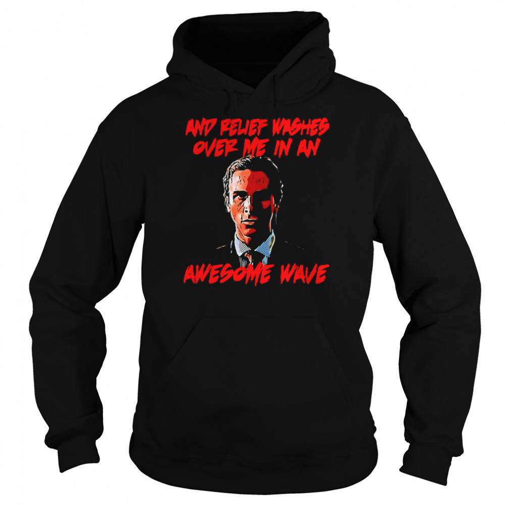 American Psycho Essential Awesome Wave  Unisex Hoodie