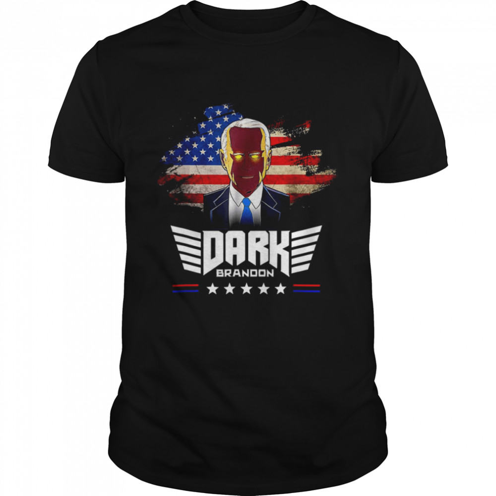 Dark Brandon Funny Political America Flag Joe Biden shirt