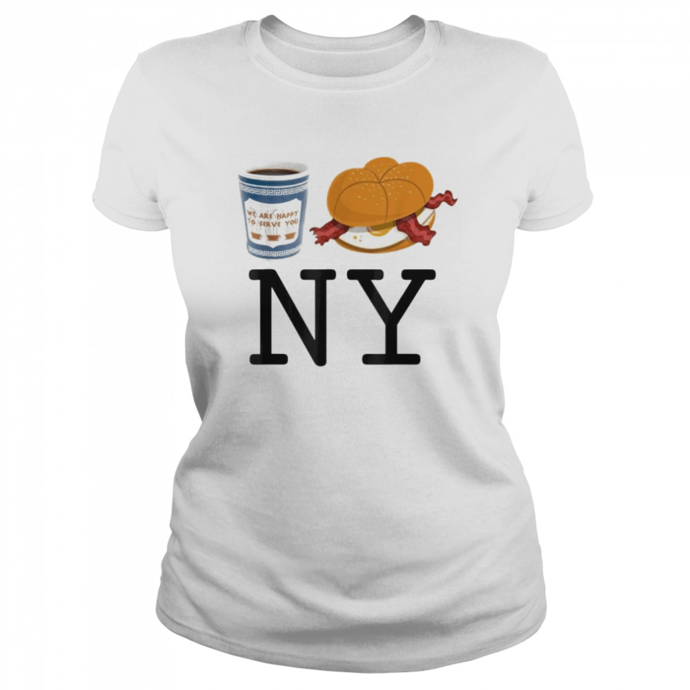 I love NY New York Bacon Egg and Cheese and Coffee T- Classic Women's T-shirt