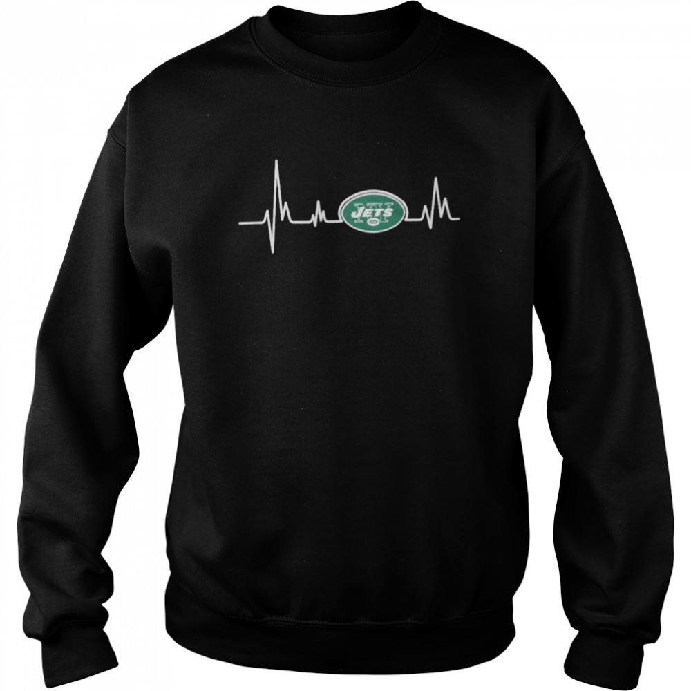 New York Jets heartbeat shirt Unisex Sweatshirt
