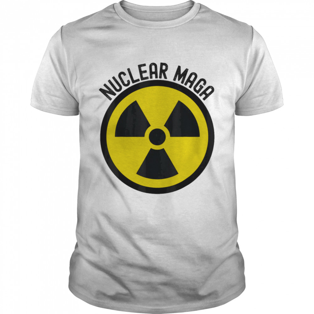 Nuclear MAGA Trump Raid Meme Radioactive Symbol 2024 T-Shirt