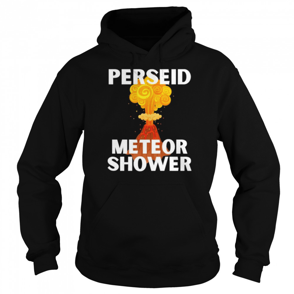 Perseid Meteor Shower Volcano Art  Unisex Hoodie