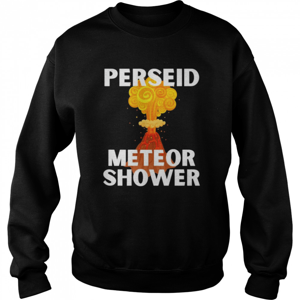 Perseid Meteor Shower Volcano Art  Unisex Sweatshirt