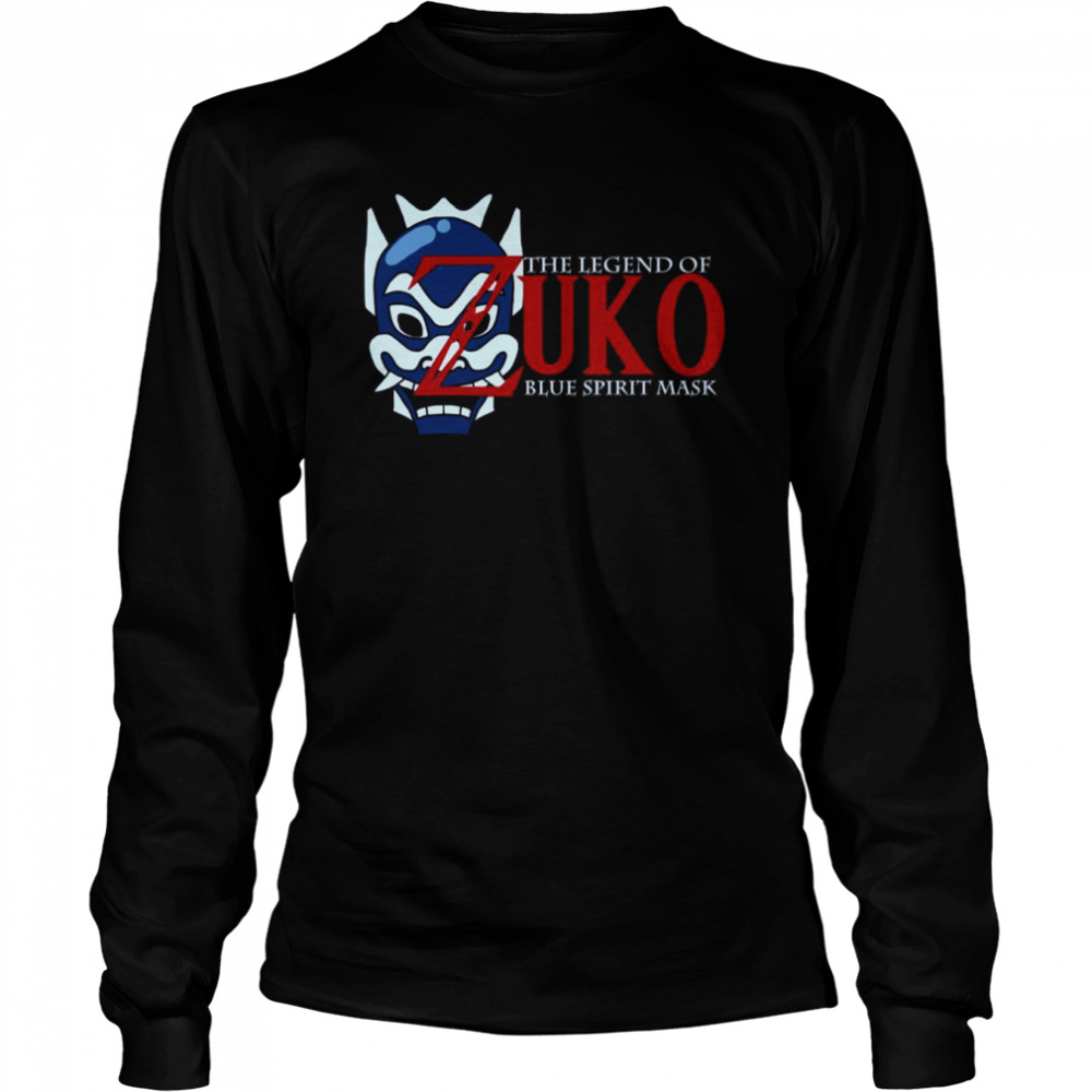 The Legend Of Zuko Blue Spirit Mask The Legend Of Zelda shirt Long Sleeved T-shirt