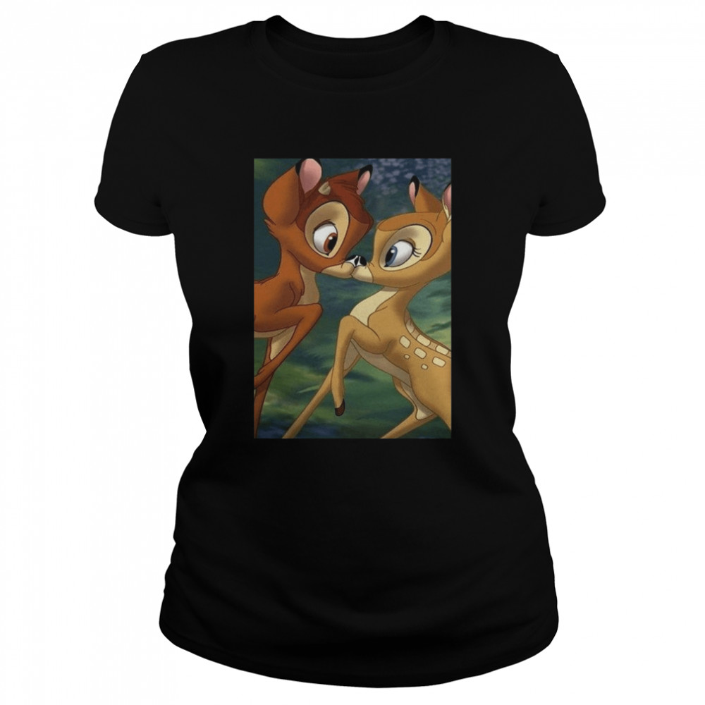Bambi Kiss Disney Character Deer Love shirt Classic Women's T-shirt