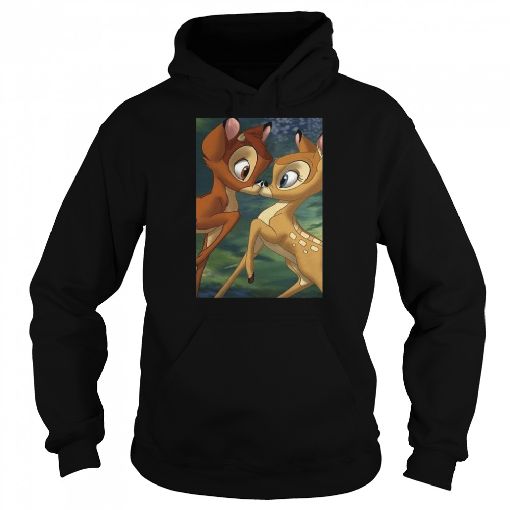Bambi Kiss Disney Character Deer Love shirt Unisex Hoodie