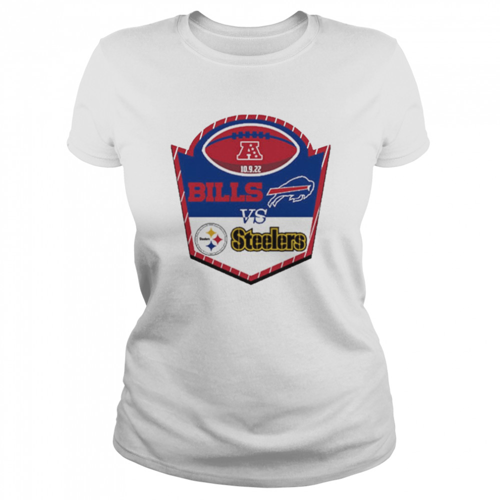 Buffalo Bills vs Pittsburgh Steelers Matchup NFL 10.9.22 shirt Classic Women's T-shirt