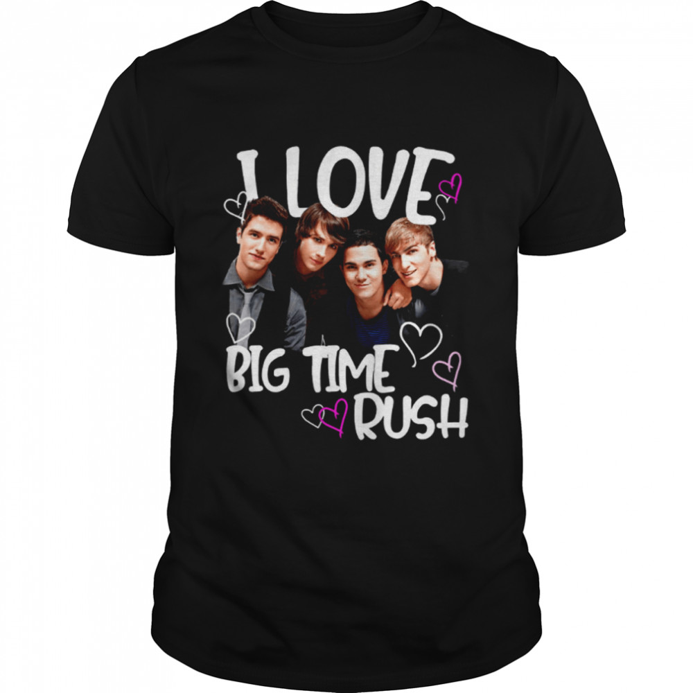I Love Big Time Rush Big Time Rush Concert Gift For Btr Fan 2022 Tour Big Time Rush 2022 Tour New Art T- Classic Men's T-shirt