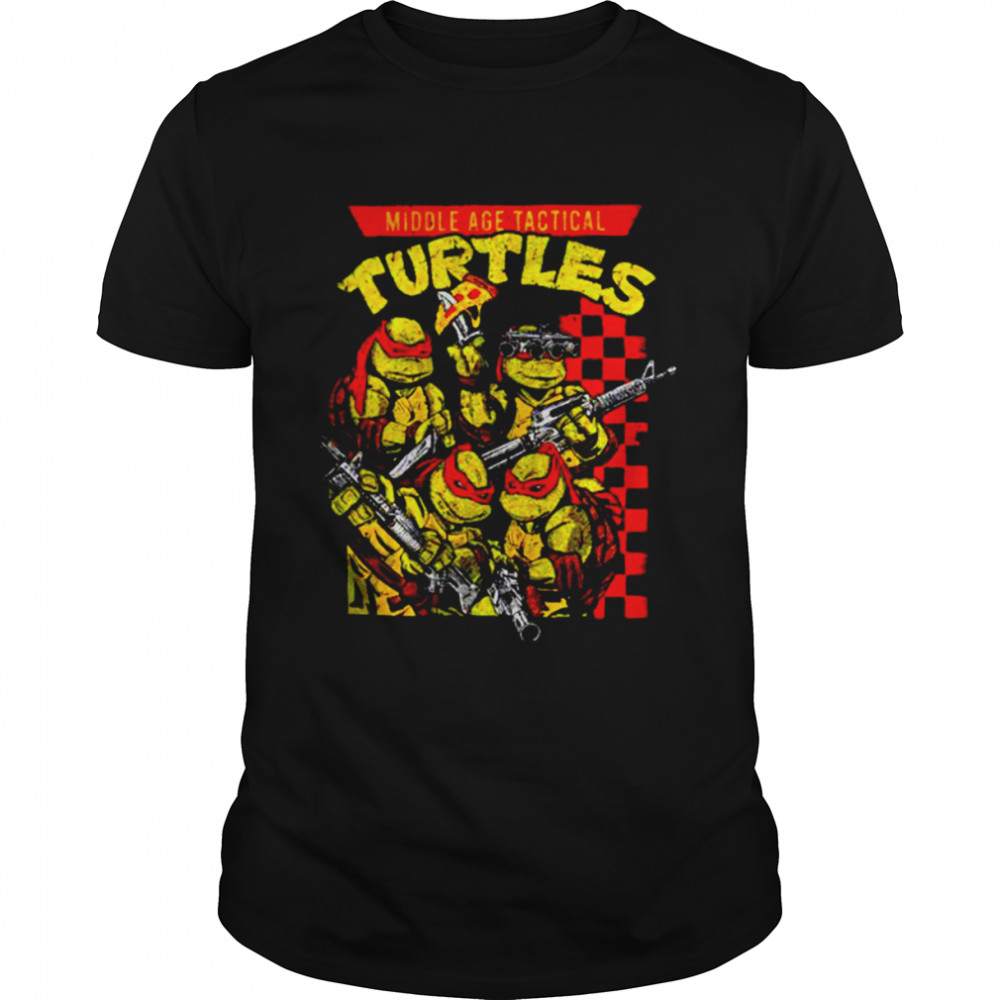 Middle age tactical turtles shirt Classic Men's T-shirt