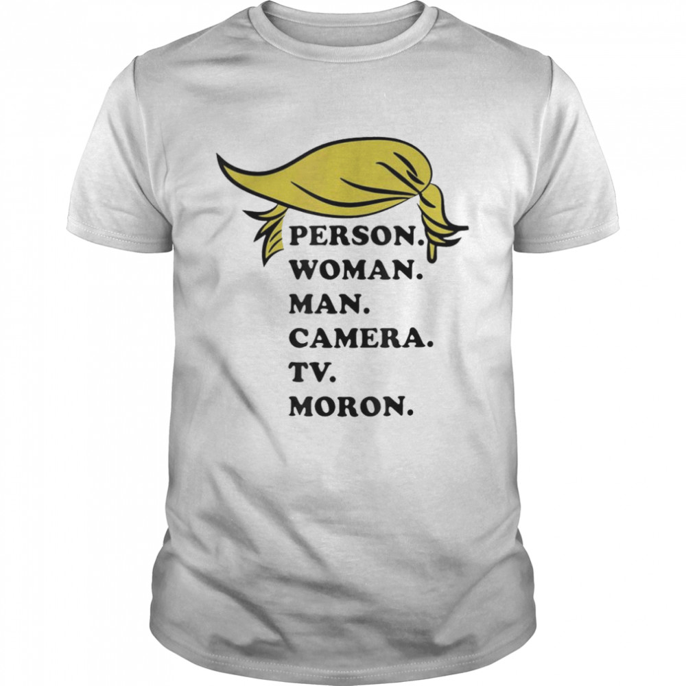 Person. Woman. man. Camera. Tv. Hair Patriot T- Classic Men's T-shirt