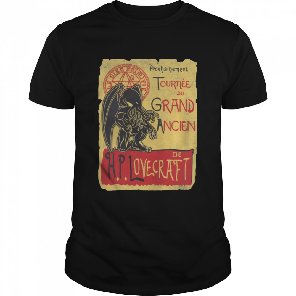 Tournee Du Grand Ancien Cthulhu Mythos HP Lovecraft shirt Classic Men's T-shirt
