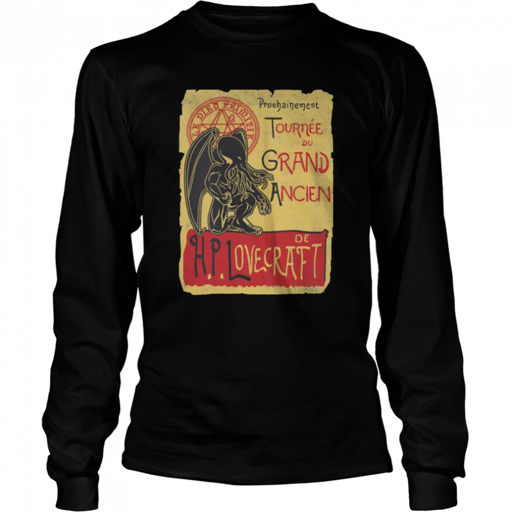 Tournee Du Grand Ancien Cthulhu Mythos HP Lovecraft shirt Long Sleeved T-shirt