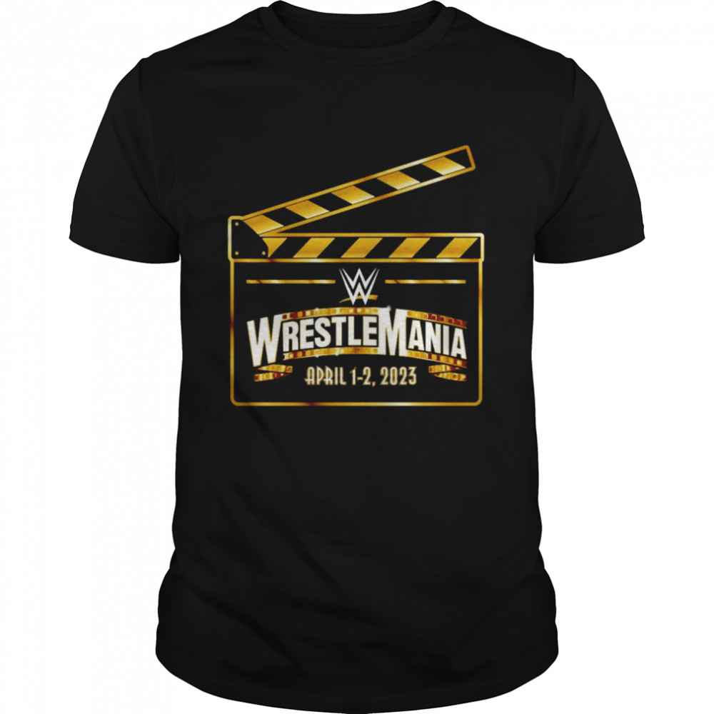 WrestleMania 39 Clapboard April 1 2 2023 shirt Classic Men's T-shirt