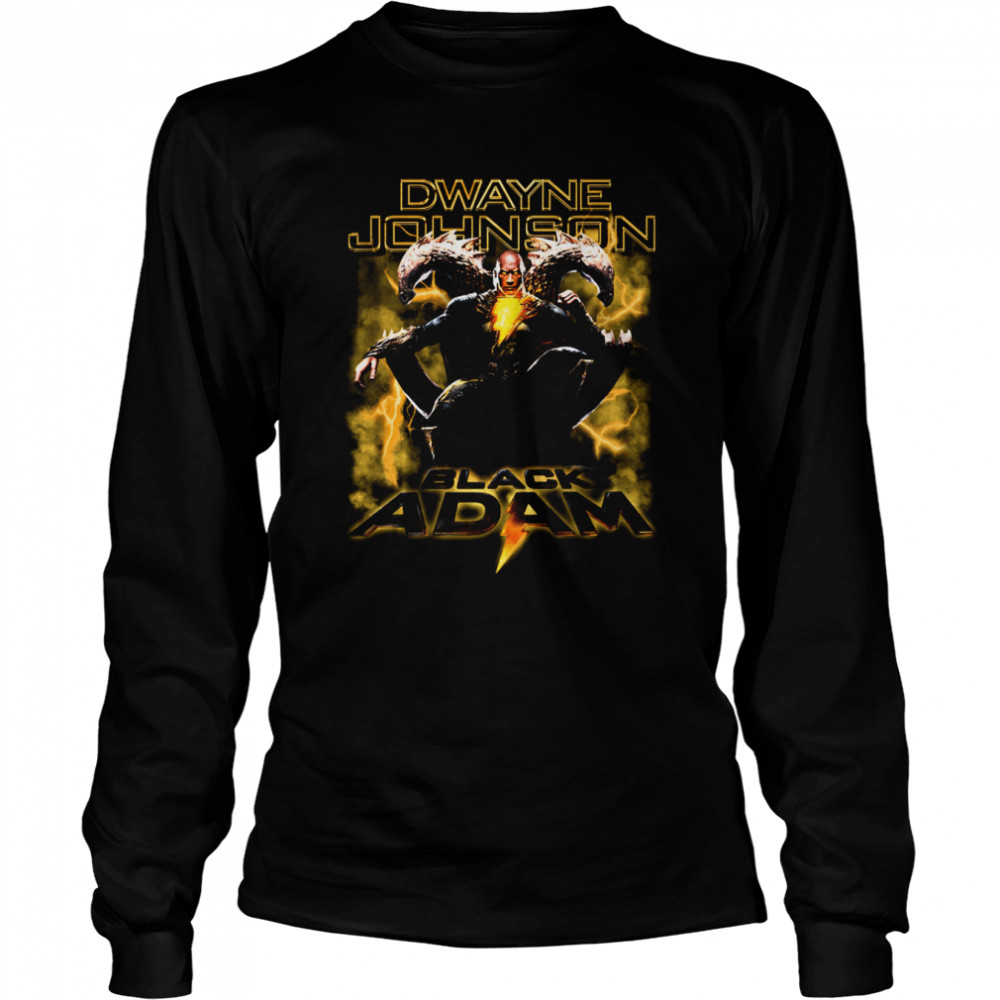 black adam throne dwayne johnson 2022 movie film shirt long sleeved t shirt