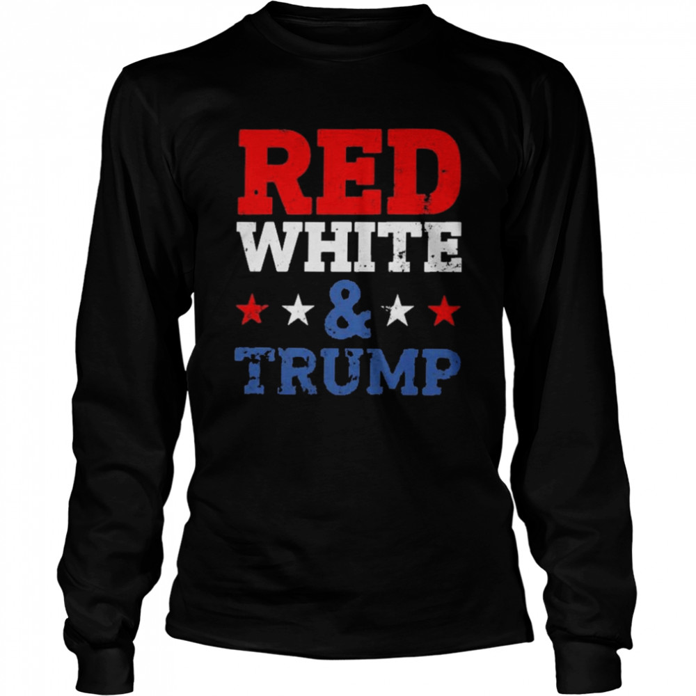 red white trump t long sleeved t shirt