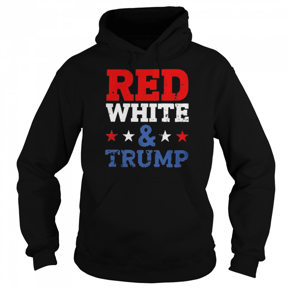 red white trump t unisex hoodie
