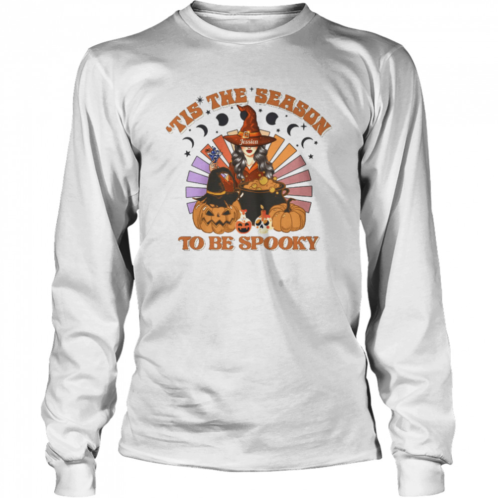 'Tis The Season To Be Spooky Personalized  Long Sleeved T-shirt