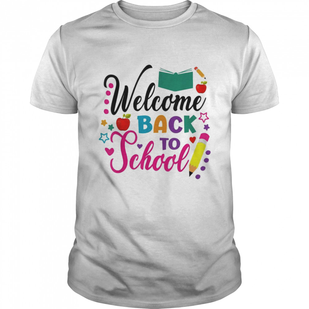 Welcome Back To School First Day Of School Cute Teacher T- Classic Men's T-shirt