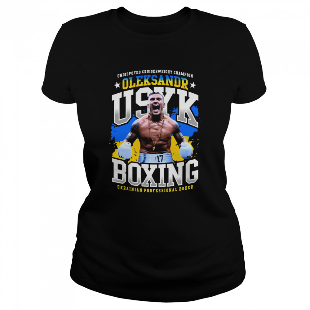 Oleksandr USYK Boxing Ukrainian Professional Boxer Jab Ole shirt Classic Women's T-shirt