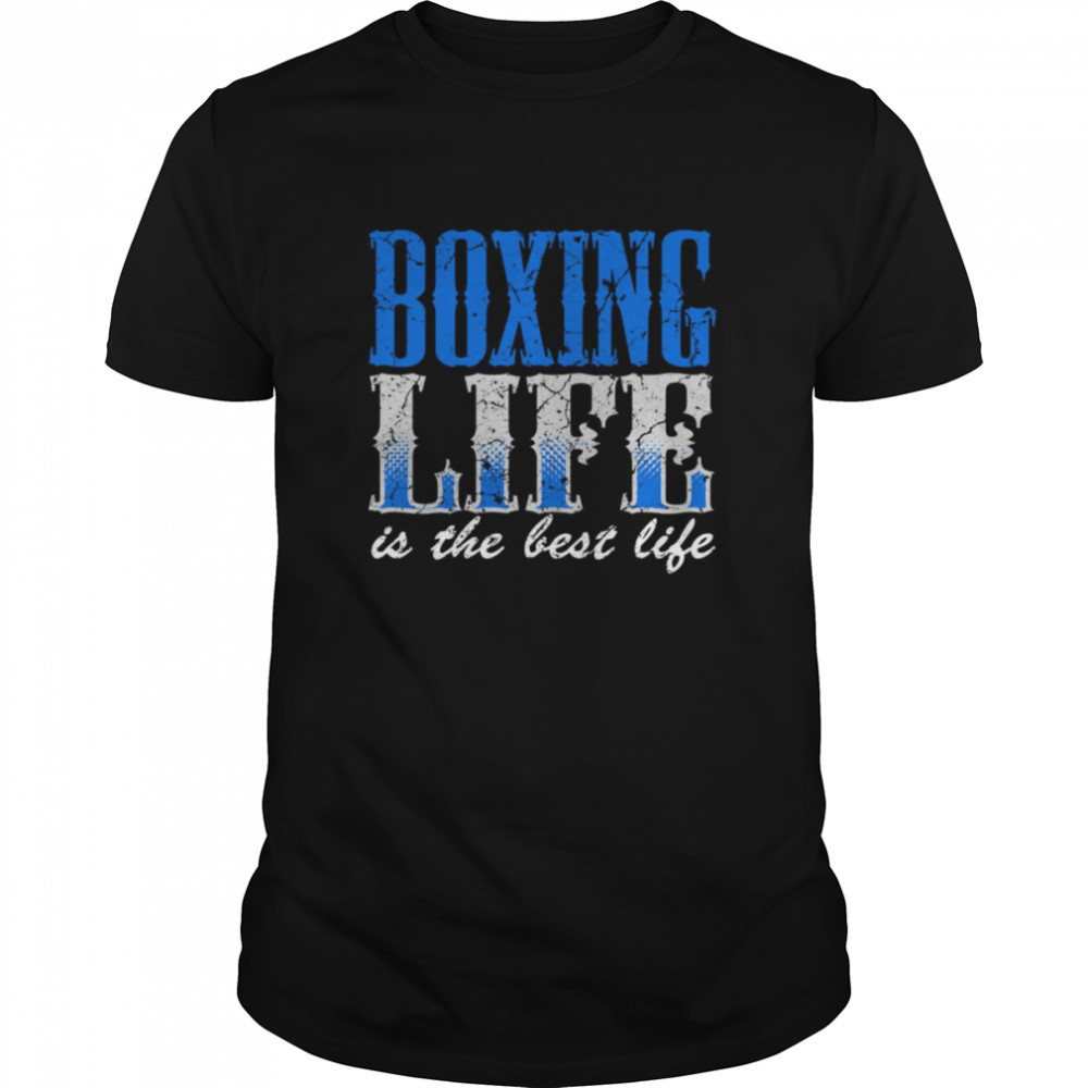 Vintage Boxing Life Color Blue shirt Classic Men's T-shirt