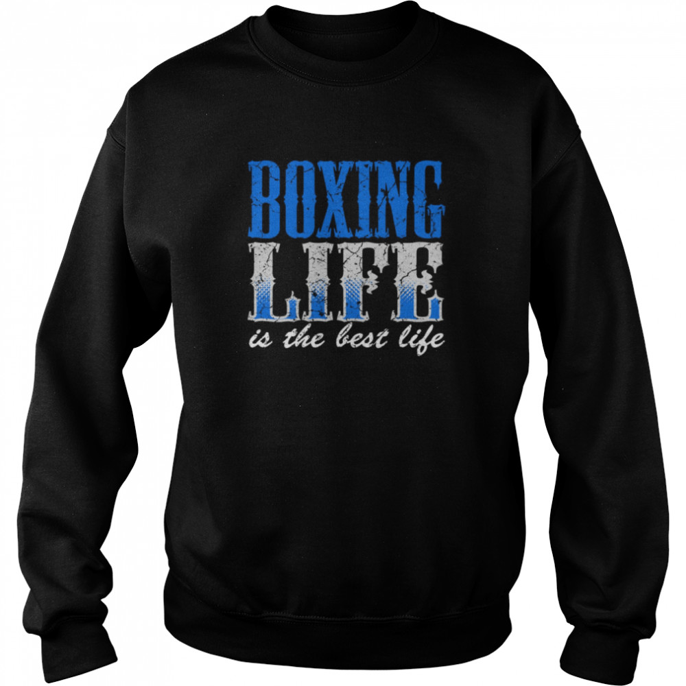 Vintage Boxing Life Color Blue shirt Unisex Sweatshirt