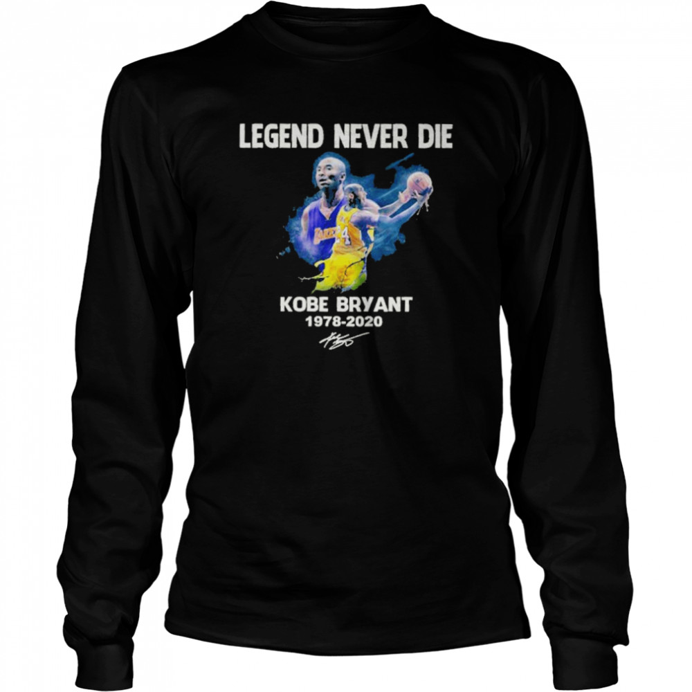 44 year Kobe Bryant Legend Signature Vintage T- Long Sleeved T-shirt