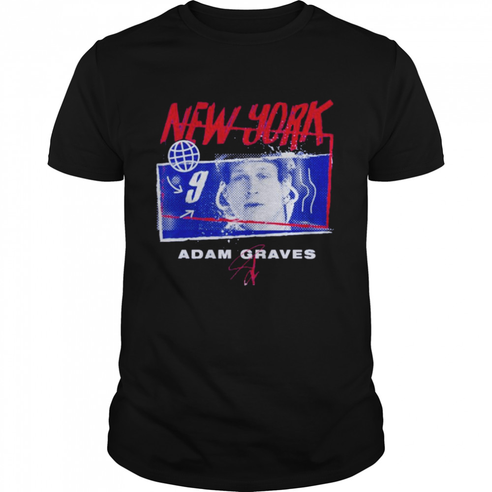 Adam Graves New York Rangers tones signature shirt
