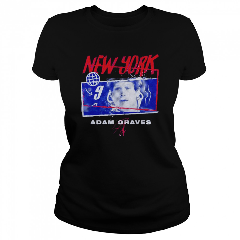 Adam Graves New York Rangers tones signature shirt Classic Women's T-shirt