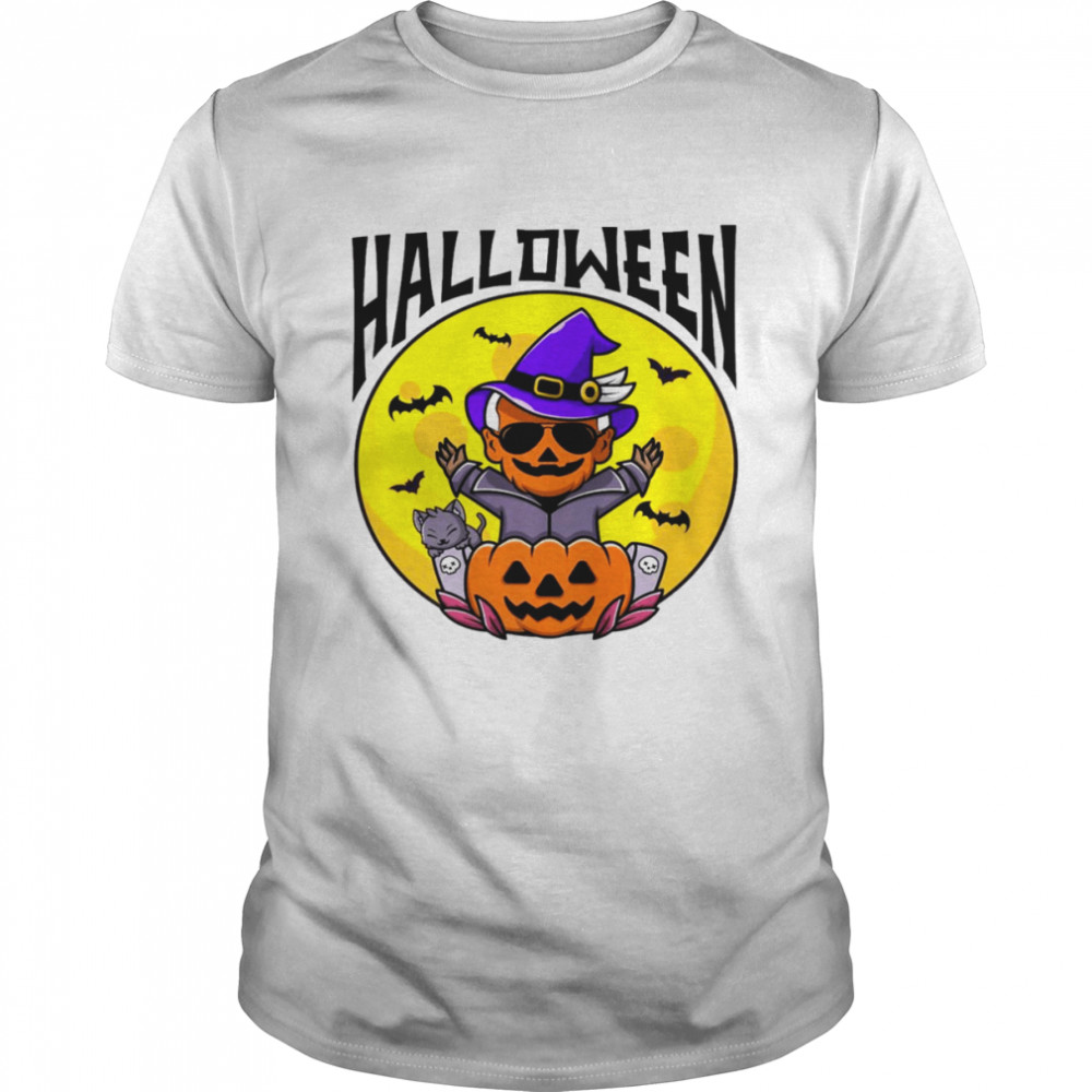 Biden Pumpkin Bidken Funny Biden Halloween Costume 2021 Premium T-Shirt