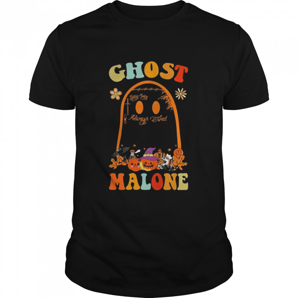 Ghost Malone Fall Season Halloween T-Shirt