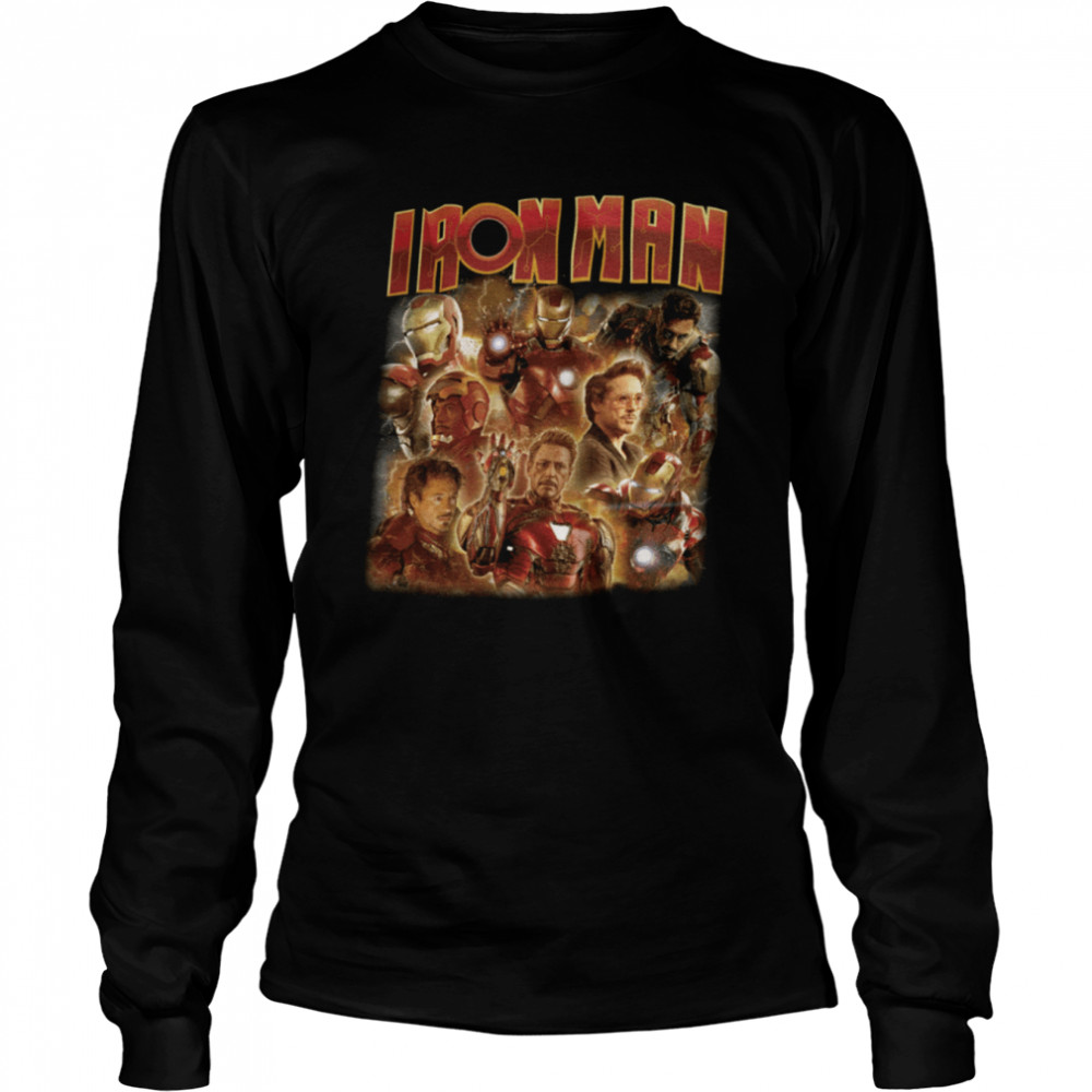 Iron Man Marvel Superhero Graphic shirt Long Sleeved T-shirt