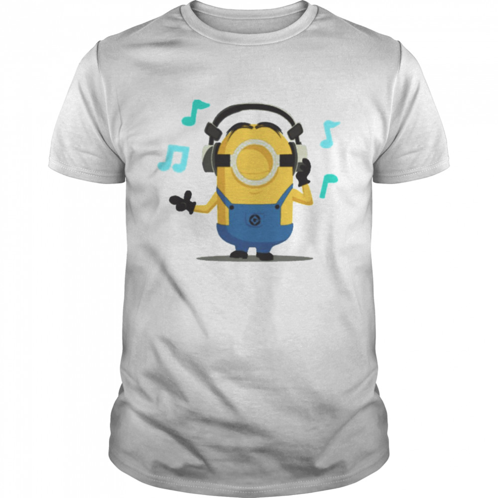 Listening To Music Minions Cutesy Edition shirt Classic Men's T-shirt