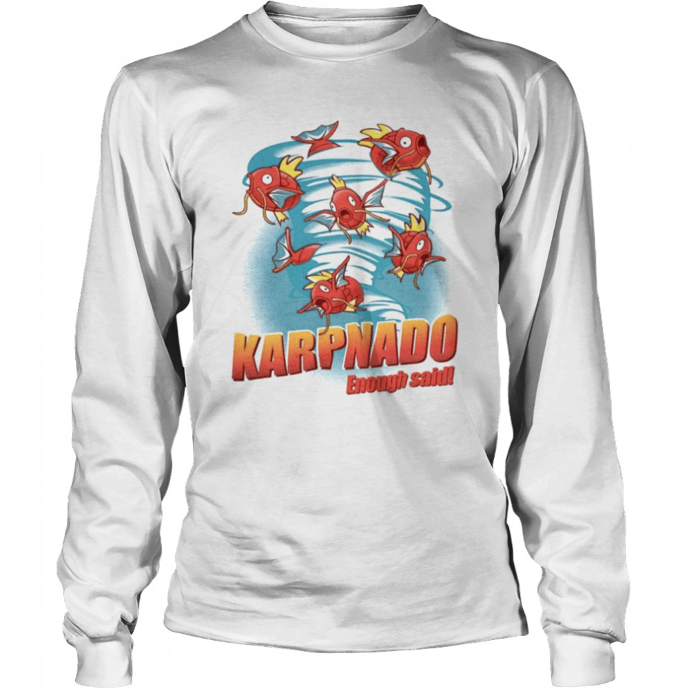 Pokemon Magikarp Karpnado Tornado T- Long Sleeved T-shirt