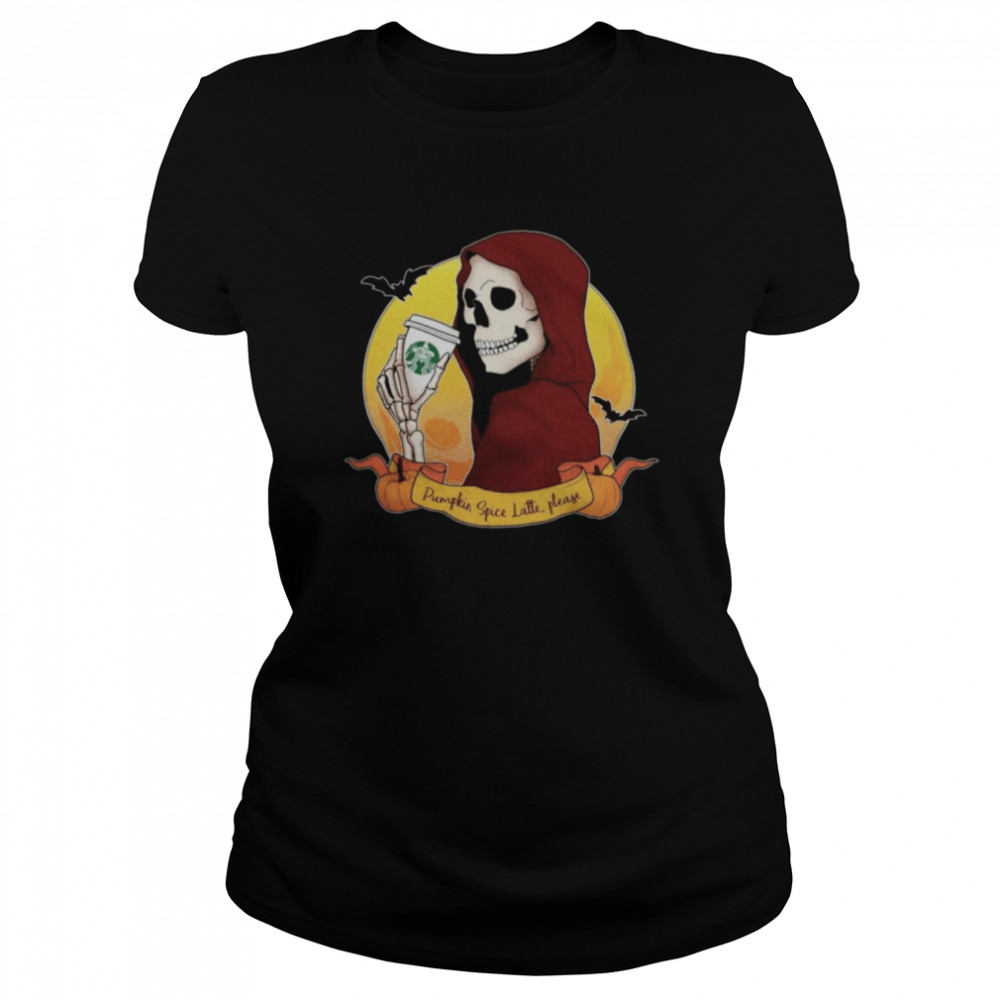 Pumpkin Spice Grim Reaper T- Classic Women's T-shirt