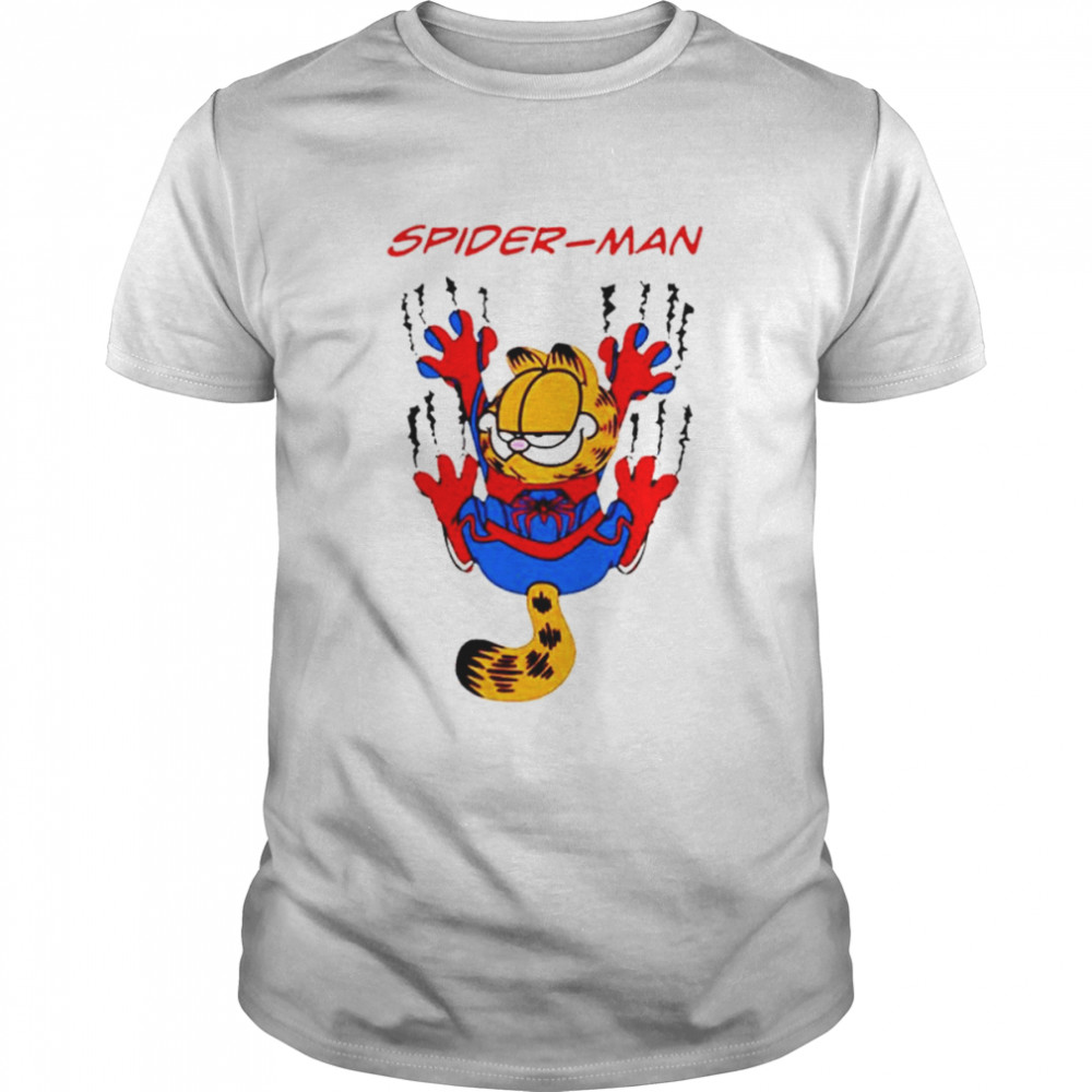 Spiderman Garfield cat shirt Classic Men's T-shirt