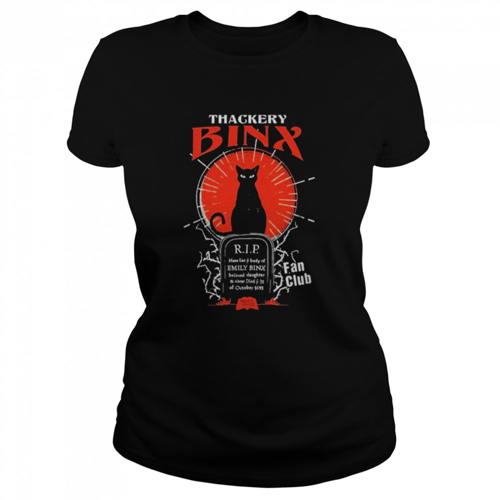 Thackery Binx Hocus Pocus Sanderson Sisters Cats Witches Halloween T- Classic Women's T-shirt