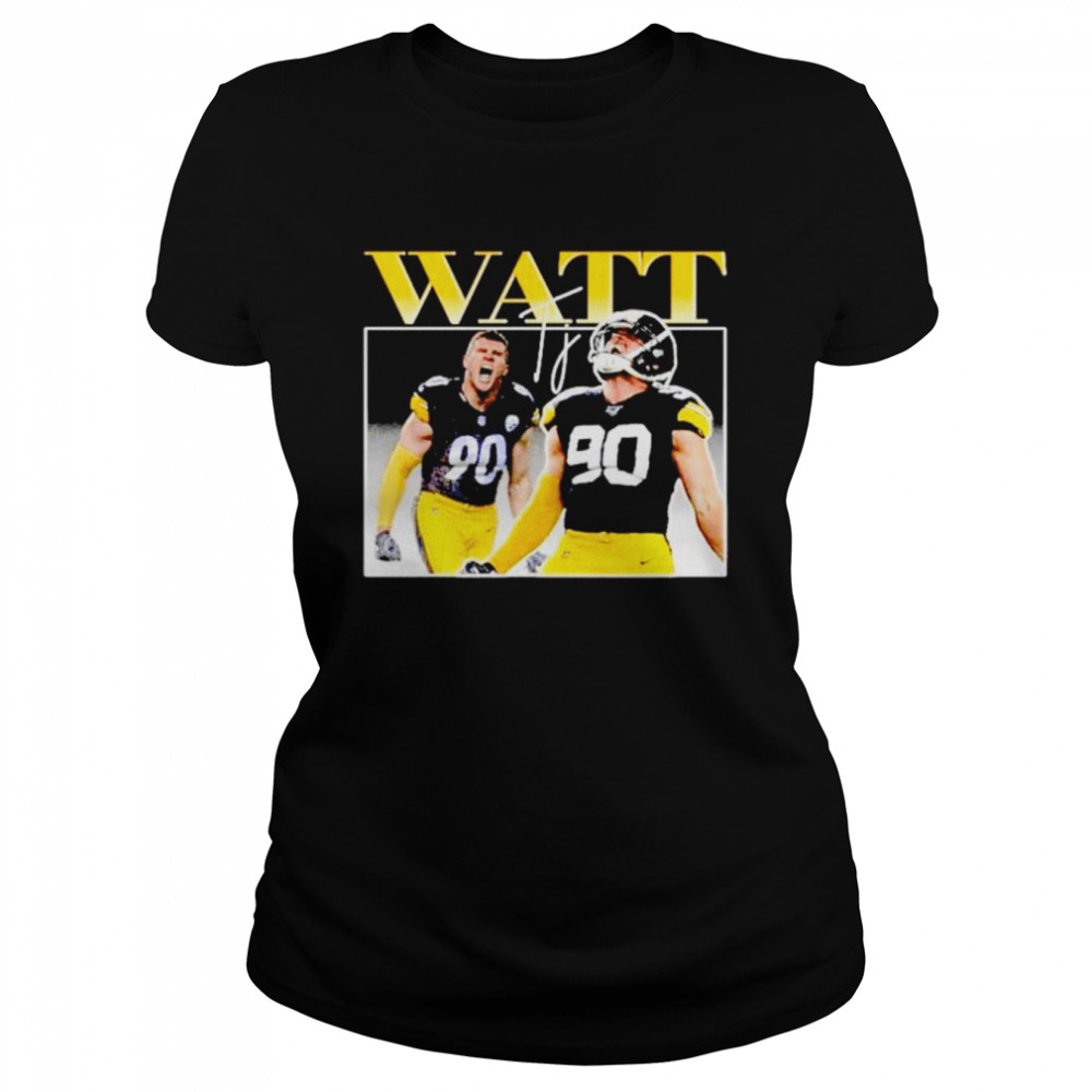 Tj Watt Pittsburg Steelers vintage retro shirt Classic Women's T-shirt