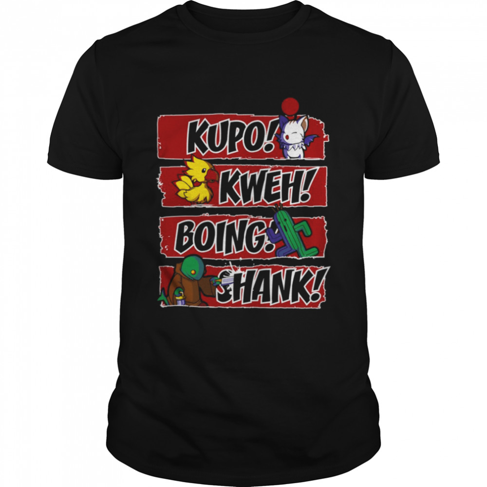What Does The Tonberry Say Kupo Kweh Boing Shank Final Fantasy shirt