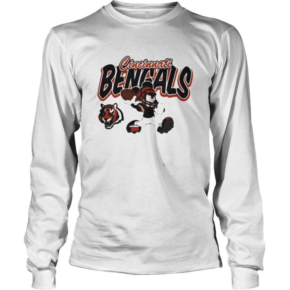 Cincinnati Bengals NFL Football Mickey Rock Hand Disney T Shirt - Banantees