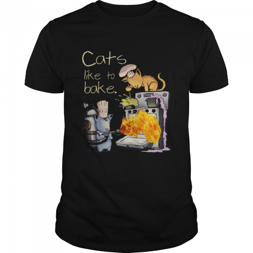 Cat Lovers Cats Like To Bake shirt
