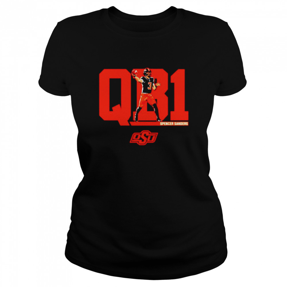 Spencer Sanders Qb1 Oklahoma State Cowboys shirt Classic Women's T-shirt