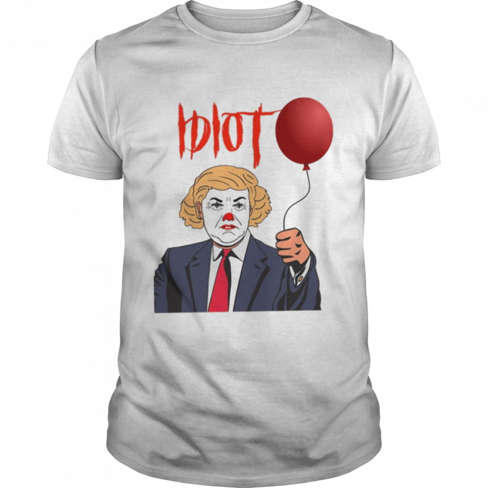 Red Ballon Trump Funny It Clown Halloween Spooky Night shirt
