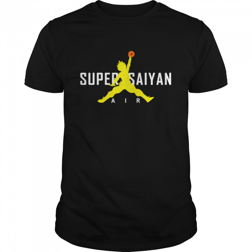Air Jordan Logo X Super Saiyan Vegeta Dragon Ball shirt Classic Men's T-shirt