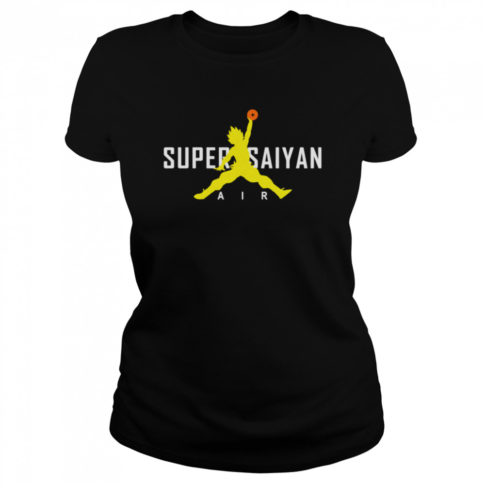 Air Jordan Logo X Super Saiyan Vegeta Dragon Ball shirt Classic Women's T-shirt
