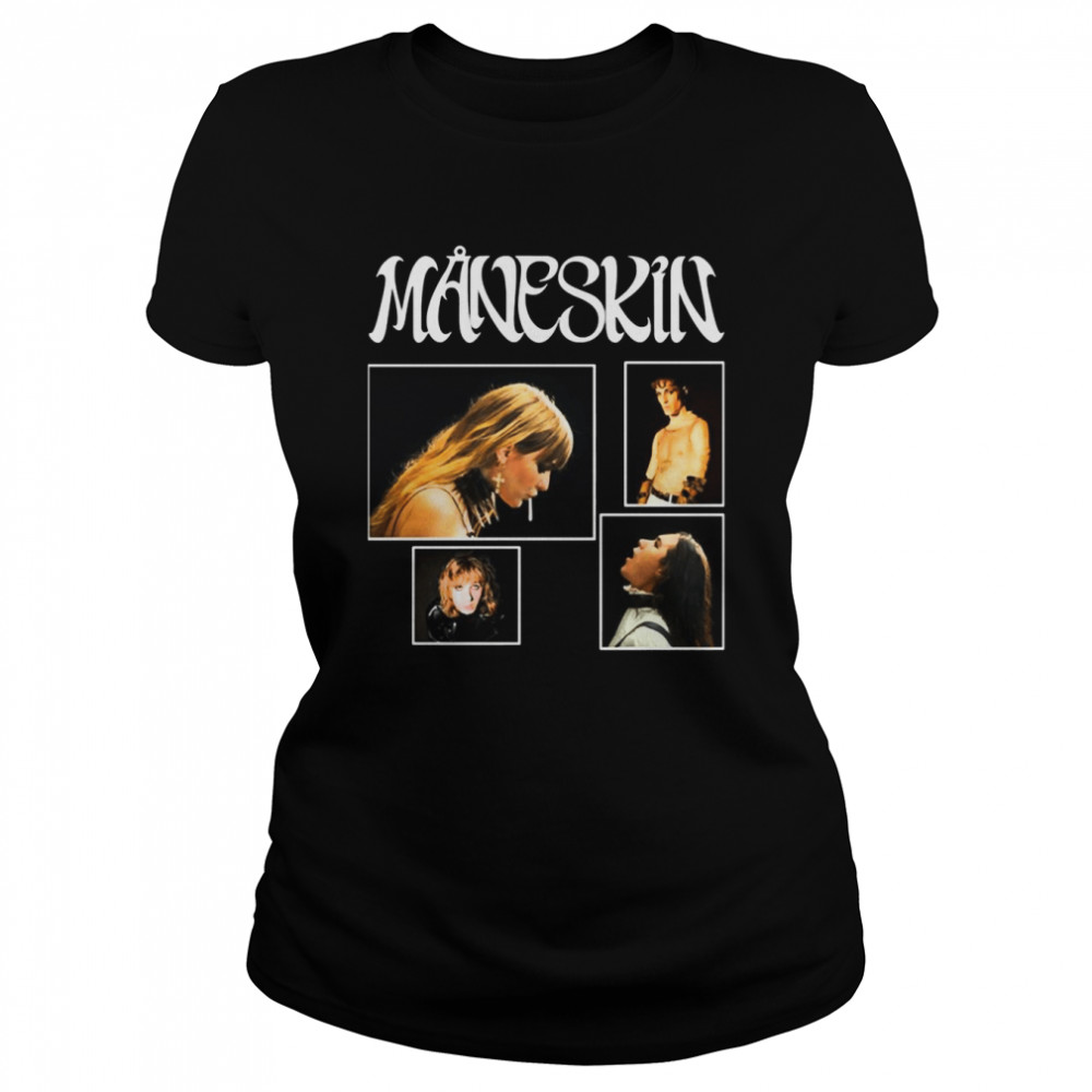 All Four Members Of Maneskin Gift For Fan shirt Classic Women's T-shirt